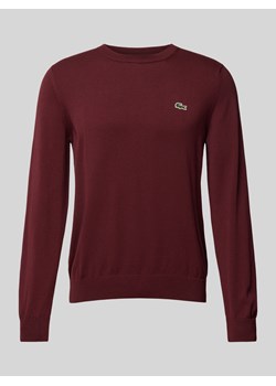 Sweter z dzianiny z naszywką z logo ze sklepu Peek&Cloppenburg  w kategorii Swetry męskie - zdjęcie 175167816