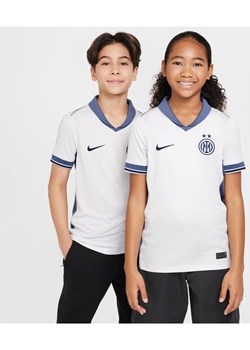 Koszulka piłkarska dla dużych dzieci Nike Dri-FIT Inter Mediolan Stadium 2024/25 (wersja wyjazdowa) – replika - Biel ze sklepu Nike poland w kategorii T-shirty chłopięce - zdjęcie 175169445