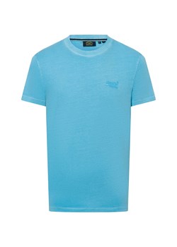 Superdry Koszulka męska Mężczyźni Bawełna cyjan jednolity ze sklepu vangraaf w kategorii T-shirty męskie - zdjęcie 175172206