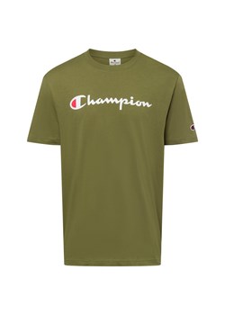 Champion Koszulka męska Mężczyźni Bawełna oliwkowy jednolity ze sklepu vangraaf w kategorii T-shirty męskie - zdjęcie 175172208