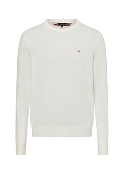 Tommy Hilfiger Sweter z dodatkiem kaszmiru Mężczyźni Bawełna écru jednolity ze sklepu vangraaf w kategorii Swetry męskie - zdjęcie 175173289