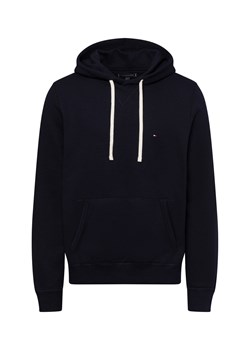 Tommy Hilfiger Męski sweter z kapturem Mężczyźni granatowy jednolity ze sklepu vangraaf w kategorii Bluzy męskie - zdjęcie 175173299