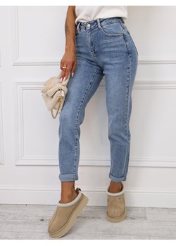 SPODNIE MOM STRETCH JASNY JEANS- WYSOKI STAN ze sklepu olika.com.pl w kategorii Jeansy damskie - zdjęcie 175177559