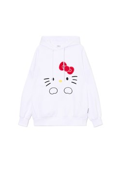 Cropp - Biała bluza hoodie Hello Kitty - biały ze sklepu Cropp w kategorii Bluzy damskie - zdjęcie 175177865