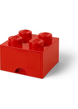 LEGO Pojemnik &quot;Brick 4&quot; w kolorze czerwonym z szufladami - 25 x 18 x 25 cm ze sklepu Limango Polska w kategorii Pojemniki kuchenne - zdjęcie 175181985