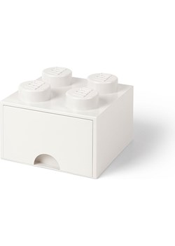 LEGO Pojemnik &quot;Brick 4&quot; w kolorze białym z szufladami - 25 x 18 x 25 cm ze sklepu Limango Polska w kategorii Kosze i pudełka na zabawki - zdjęcie 175181988