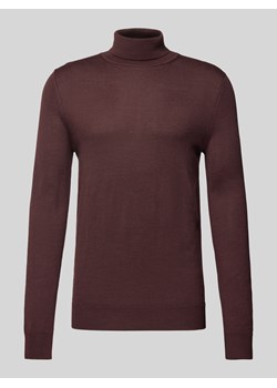 Sweter z dzianiny z golfem ze sklepu Peek&Cloppenburg  w kategorii Swetry męskie - zdjęcie 175188988