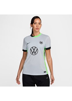 Damska koszula piłkarska Nike Dri-FIT VfL Wolfsburg Stadium 2024/25 (wersja trzecia) – replika - Szary ze sklepu Nike poland w kategorii Bluzki damskie - zdjęcie 175189286