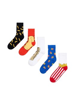 Cropp - 5 pack skarpet ze snackami - wielobarwny ze sklepu Cropp w kategorii Skarpetki męskie - zdjęcie 175193358