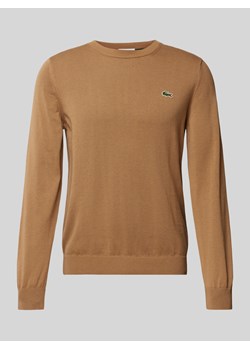 Sweter z dzianiny z naszywką z logo ze sklepu Peek&Cloppenburg  w kategorii Swetry męskie - zdjęcie 175194797