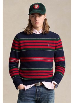 Polo Ralph Lauren sweter wełniany męski kolor niebieski  710948861 ze sklepu ANSWEAR.com w kategorii Swetry męskie - zdjęcie 175200599