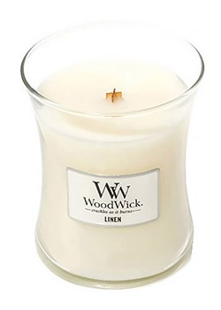WoodWick Świeca zapachowa &quot;Linen&quot; - 275 g ze sklepu Limango Polska w kategorii Świece i dyfuzory - zdjęcie 175201019