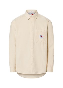 Tommy Jeans Koszula męska - TJM RLX CHNKY CORDUROY SHIRT EXT Mężczyźni Comfort Fit Bawełna beżowy jednolity ze sklepu vangraaf w kategorii Koszule męskie - zdjęcie 175207835