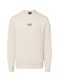 EA7 Emporio Armani Bluza męska Mężczyźni Bawełna écru jednolity ze sklepu vangraaf w kategorii Bluzy męskie - zdjęcie 175207845