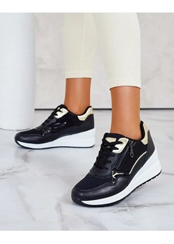 Royalfashion Sportowe sneakersy damskie na koturnie Nentas ze sklepu royalfashion.pl w kategorii Buty sportowe damskie - zdjęcie 175208525