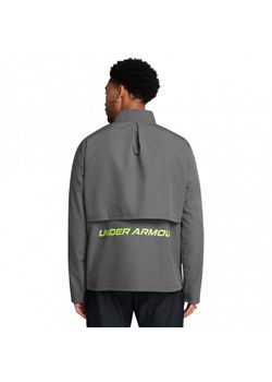 Męska kurtka do biegania Under Armour UA Storm Run Jacket - szara ze sklepu Sportstylestory.com w kategorii Kurtki męskie - zdjęcie 175209417