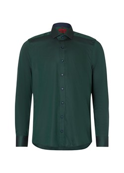 Finshley & Harding Męska koszula biznesowa Mężczyźni Slim Fit Bawełna jodłowy jednolity ze sklepu vangraaf w kategorii Koszule męskie - zdjęcie 175213369