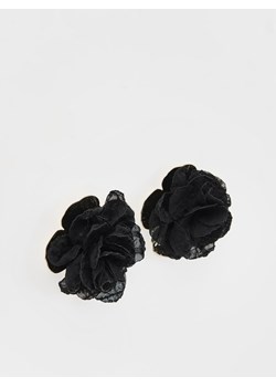 Reserved - Kolczyki z motywem kwiatów - czarny ze sklepu Reserved w kategorii Kolczyki - zdjęcie 175214719