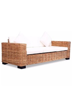 Rattanowa sofa trzyosobowa - Sigvart 3Q ze sklepu Edinos.pl w kategorii Sofy i kanapy - zdjęcie 175215977