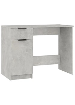 Biurko 100 cm w kolorze szarego betonu - Reves ze sklepu Edinos.pl w kategorii Biurka i sekretarzyki - zdjęcie 175216109