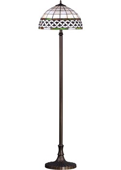 Witrażowa lampa podłogowa retro - S1000 H0-N50 ze sklepu Edinos.pl w kategorii Lampy podłogowe - zdjęcie 175219225