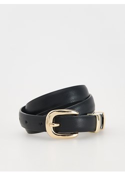 Reserved - Wąski pasek z klamrą - czarny ze sklepu Reserved w kategorii Paski damskie - zdjęcie 175222336