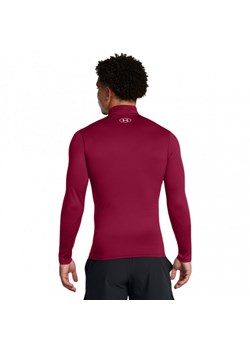 Męski longsleeve treningowy Under Armour UA Cg Elite Mock - czerwony ze sklepu Sportstylestory.com w kategorii T-shirty męskie - zdjęcie 175222595