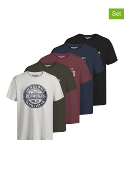 Jack &amp; Jones Koszulki (5 szt.) w różnych kolorach ze sklepu Limango Polska w kategorii T-shirty męskie - zdjęcie 175228387