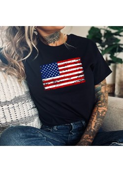 koszulka USA AMERYKA flaga ze sklepu Time For Fashion w kategorii Bluzki damskie - zdjęcie 175228899