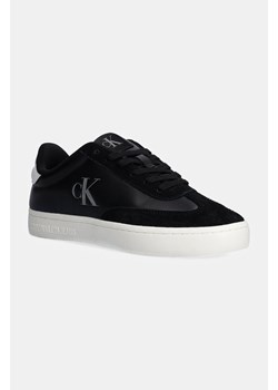 Calvin Klein Jeans sneakersy skórzane CLASSIC CUPSOLE LOW MG MIX kolor czarny YW0YW01611 ze sklepu ANSWEAR.com w kategorii Trampki damskie - zdjęcie 175234807