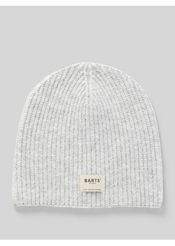 Czapka beanie z naszywką z logo model ‘Darty’ ze sklepu Peek&Cloppenburg  w kategorii Czapki zimowe damskie - zdjęcie 175238265