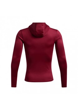 Męski longsleeve treningowy z kapturem Under Armour UA Cg Elite Scuba Hdy - czerwony ze sklepu Sportstylestory.com w kategorii T-shirty męskie - zdjęcie 175245267