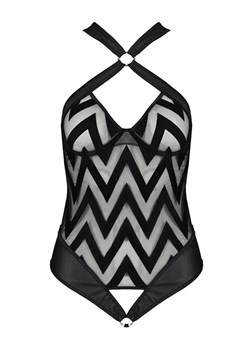Hima body otwarte, Kolor czarny, Rozmiar S/M, Passion ze sklepu Intymna w kategorii Body damskie - zdjęcie 175249648