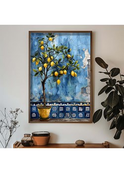 ABERTO DESIGN Druk artystyczny w drewnianej ramce - 70 x 50 cm ze sklepu Limango Polska w kategorii Obrazy - zdjęcie 175250729