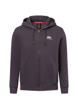 Alpha Industries Męska kurtka z kapturem Mężczyźni szary wzorzysty ze sklepu vangraaf w kategorii Bluzy męskie - zdjęcie 175261677