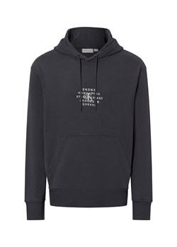 Calvin Klein Jeans Męski sweter z kapturem Mężczyźni Bawełna indygo nadruk ze sklepu vangraaf w kategorii Bluzy męskie - zdjęcie 175263936