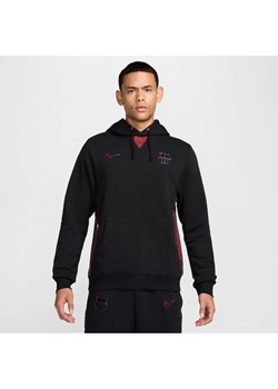 Męska bluza piłkarska z kapturem Nike Dri-FIT FC Barcelona Standard Issue (wersja wyjazdowa) - Czerń ze sklepu Nike poland w kategorii Bluzy męskie - zdjęcie 175272016