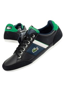 Buty sportowe Lacoste Chaymon 222 111B4 czarne ze sklepu ButyModne.pl w kategorii Trampki męskie - zdjęcie 175272409