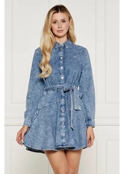 Tommy Jeans Jeansowa sukienka z paskiem CHAMBRAY ze sklepu Gomez Fashion Store w kategorii Sukienki - zdjęcie 175273028