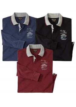 Zestaw 3 bawełnianych koszulek polo North Cup ze sklepu Atlas For Men w kategorii T-shirty męskie - zdjęcie 175275419