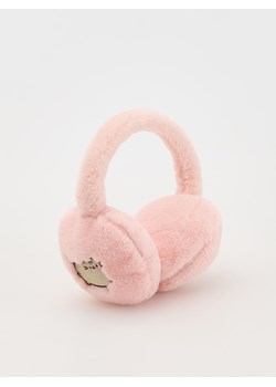 Reserved - Puszyste nauszniki Pusheen - brudny róż ze sklepu Reserved w kategorii Czapki dziecięce - zdjęcie 175279285