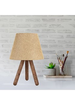 ABERTO DESIGN Lampa stołowa w kolorze beżowo-jasnobrązowym - wys. 33 x Ø 22 cm ze sklepu Limango Polska w kategorii Oświetlenie - zdjęcie 175286185