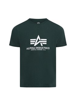 Alpha Industries T-shirt męski Mężczyźni Bawełna khaki nadruk ze sklepu vangraaf w kategorii T-shirty męskie - zdjęcie 175291715