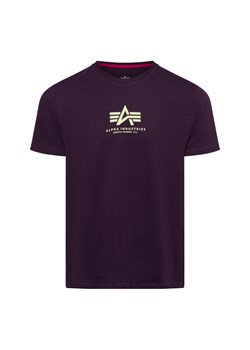 Alpha Industries T-shirt męski Mężczyźni Bawełna lila nadruk ze sklepu vangraaf w kategorii T-shirty męskie - zdjęcie 175291716