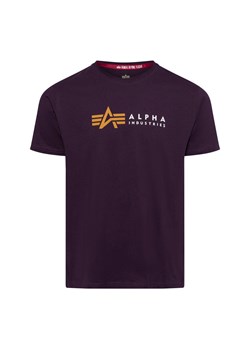 Alpha Industries T-shirt męski Mężczyźni Bawełna lila nadruk ze sklepu vangraaf w kategorii T-shirty męskie - zdjęcie 175291717