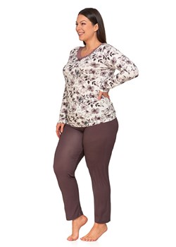 Piżama Moraj PDD5500-004 beige Plus Size ze sklepu kontri.pl w kategorii Piżamy damskie - zdjęcie 175291925