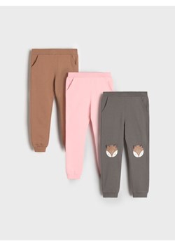 Sinsay - Spodnie dresowe 3 pack - wielobarwny ze sklepu Sinsay w kategorii Spodnie dziewczęce - zdjęcie 175292487