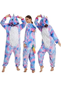 Onesie jednorożec galaxy - Niebieski / S ze sklepu Valetta.pl w kategorii Piżamy damskie - zdjęcie 175297318