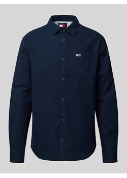 Koszula flanelowa o kroju regular fit z kieszenią na piersi ze sklepu Peek&Cloppenburg  w kategorii Koszule męskie - zdjęcie 175300309