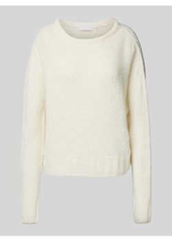 Sweter z dzianiny z okrągłym dekoltem ze sklepu Peek&Cloppenburg  w kategorii Swetry damskie - zdjęcie 175300375